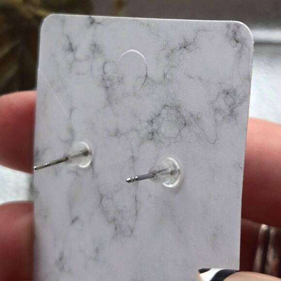 "5/$25" Mismatched Silver Tone Rhinestone Seashell Ball Cluster Post Earrings - Picture 2 of 9